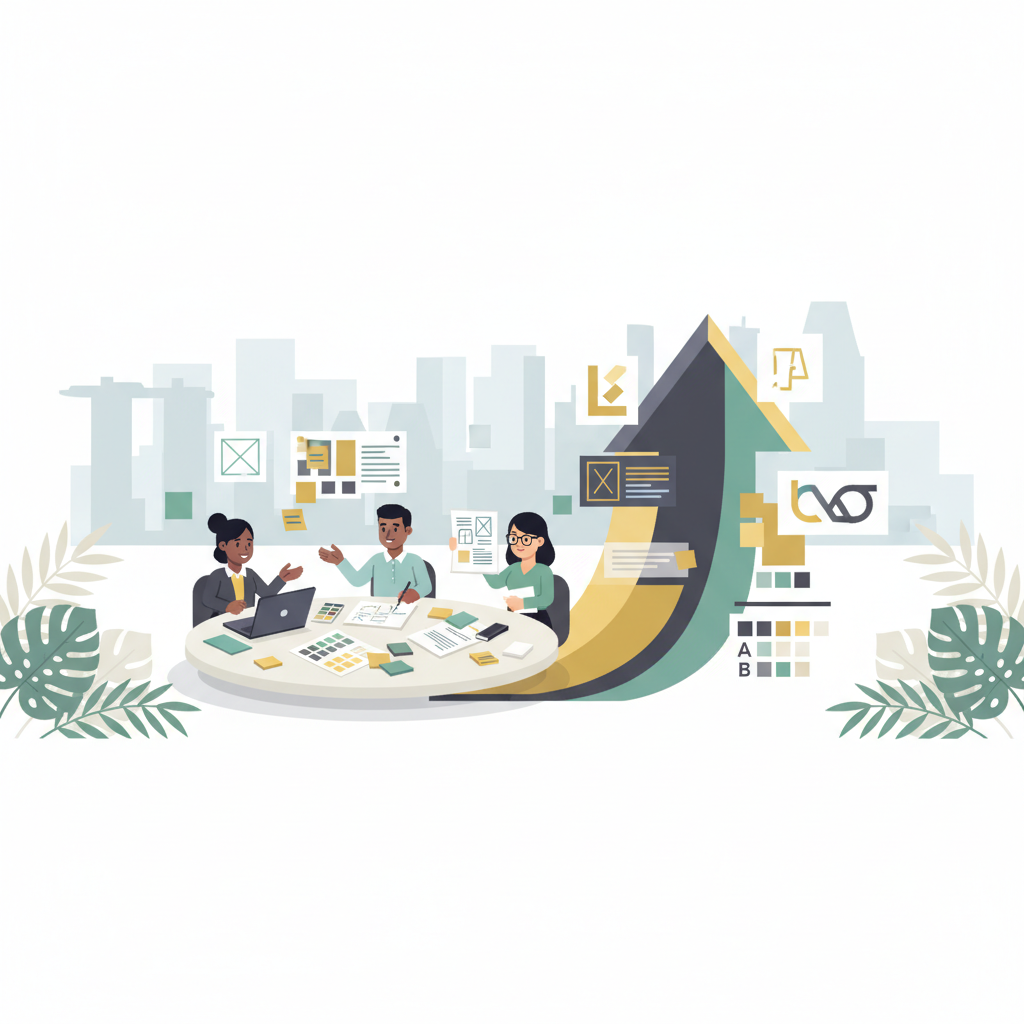 Header image showing a modern Southeast Asian team collaborating on branding strategy