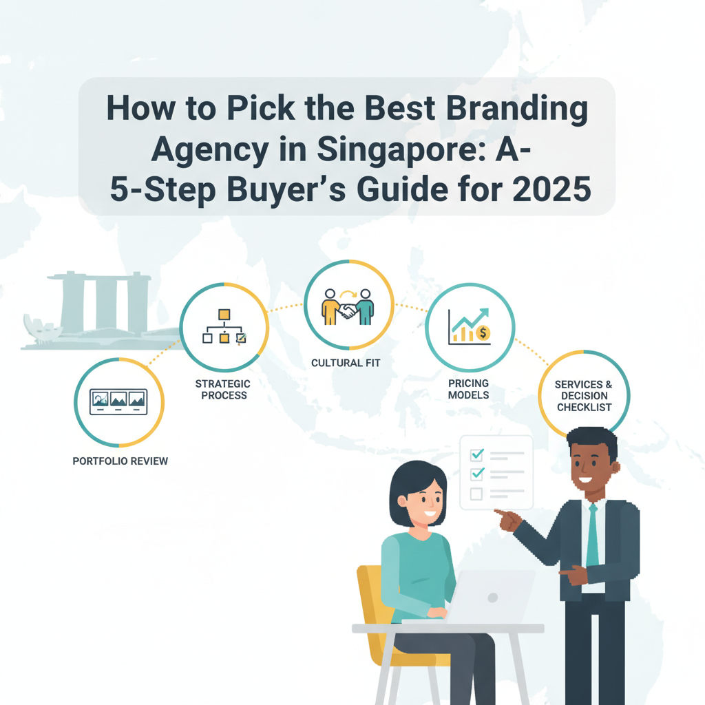 Business leaders in Singapore evaluating branding agency options in a modern meeting room
