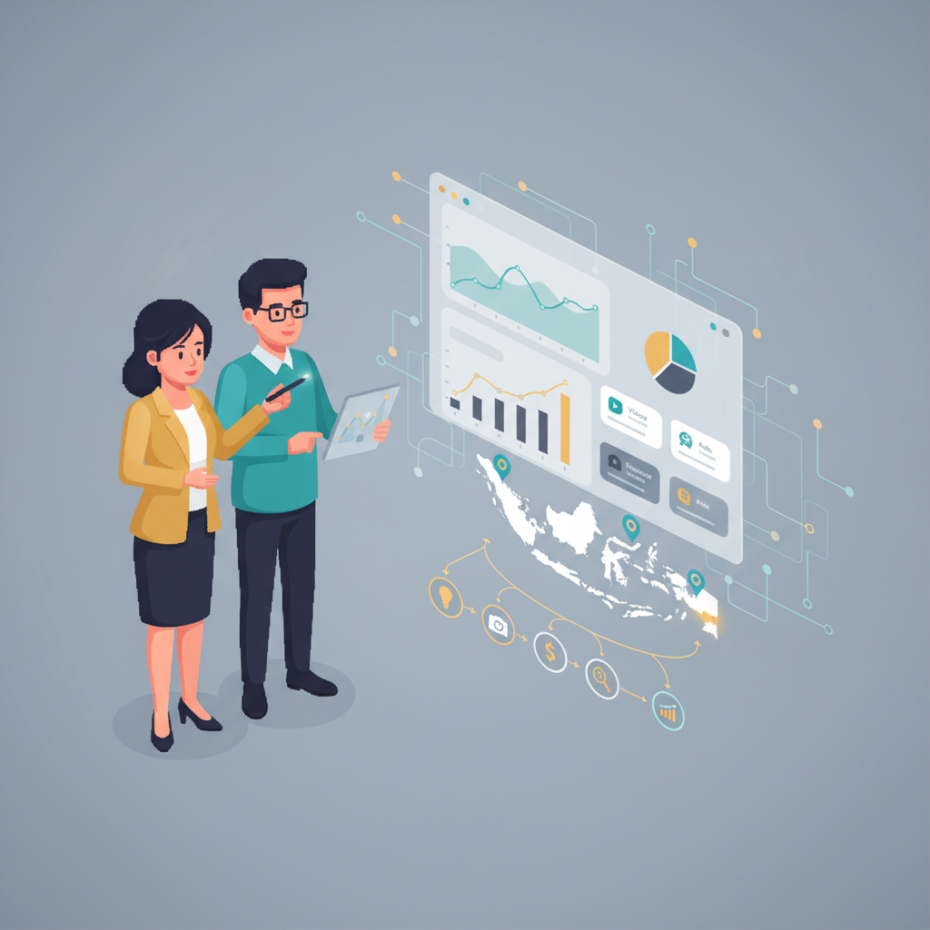 Marketers in Southeast Asia reviewing social media analytics dashboards with AI-powered insights