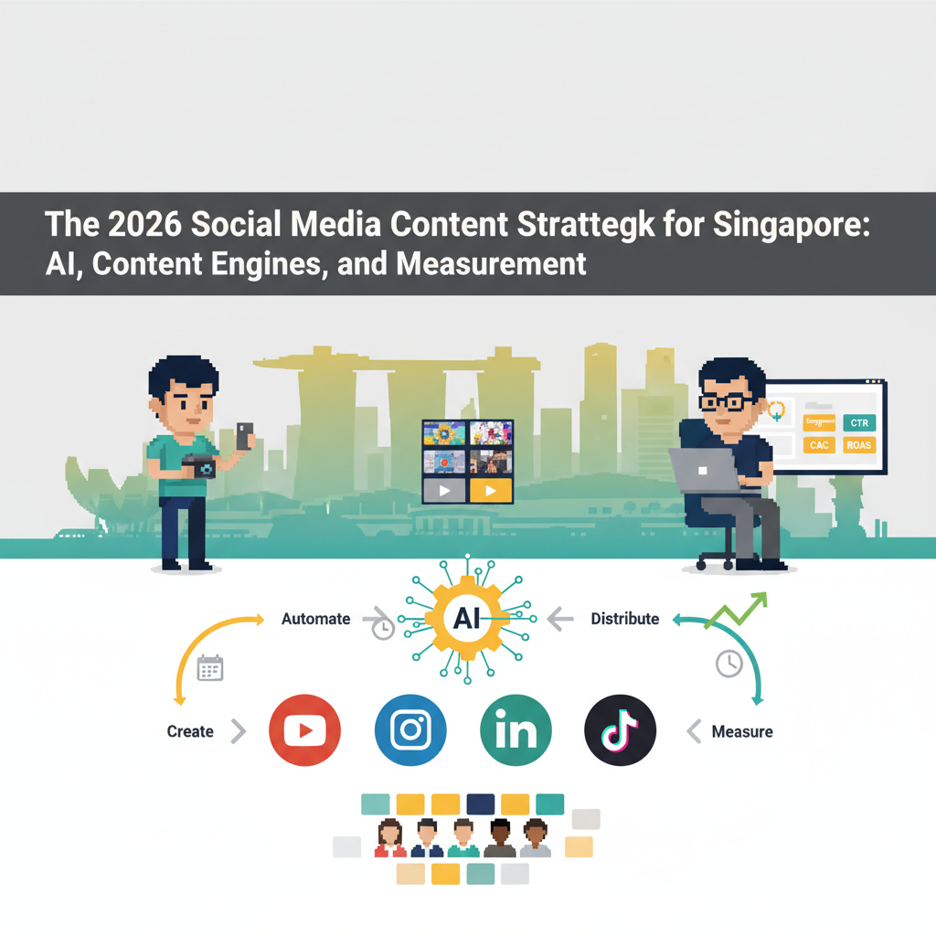 Header: The 2026 Social Media Content Strategy Playbook for Singapore — AI, Content Engines, Measurement