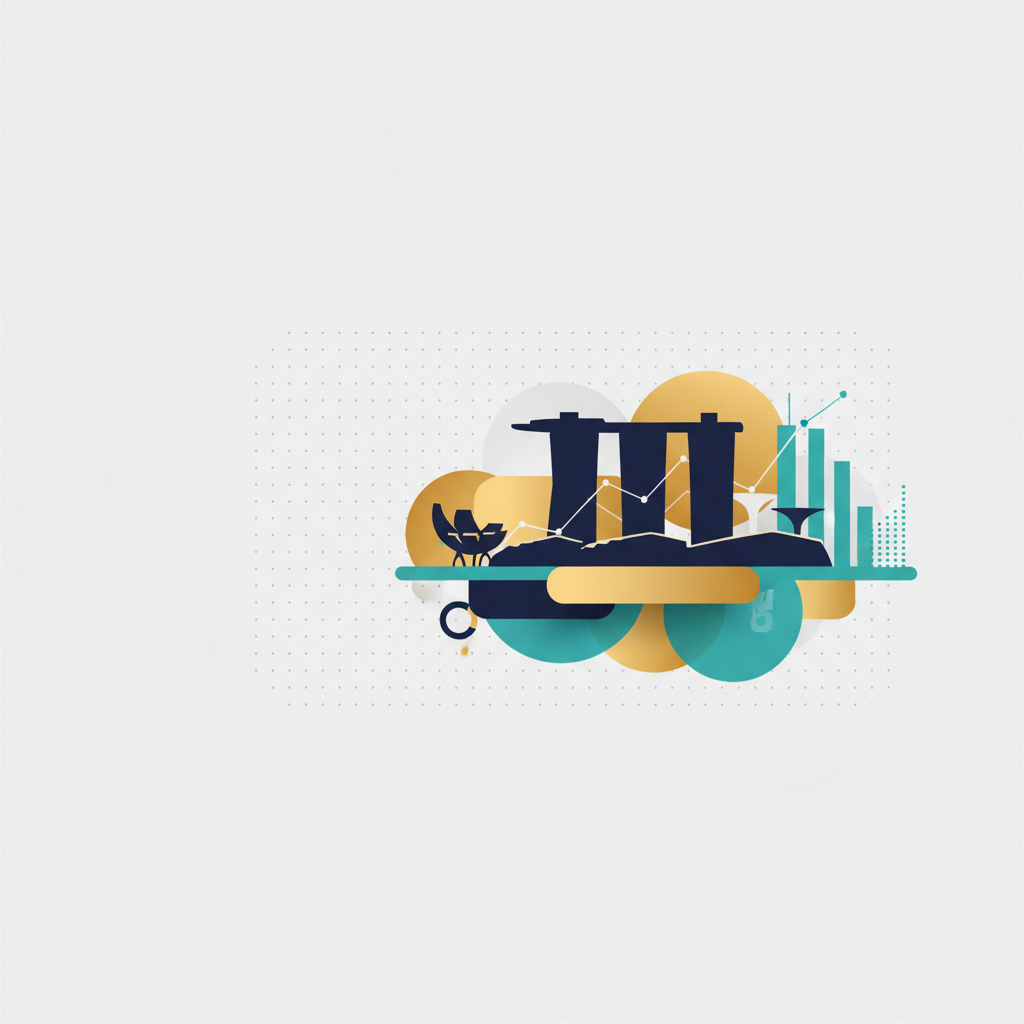 Header image for how to choose the best branding agency in Singapore with abstract city skyline and growth motifs