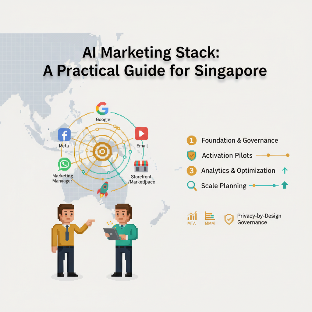 AI Marketing Stack: A Practical Guide for Singapore — identity graph connecting channels and 90-day roadmap