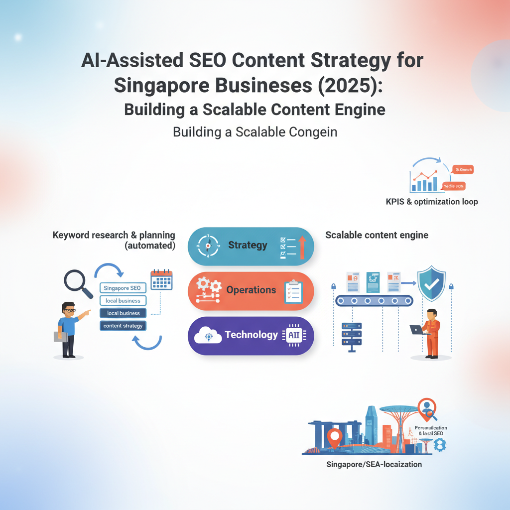 AI-Assisted SEO Content Strategy for Singapore Businesses (2025): Building a Scalable Content Engine header image