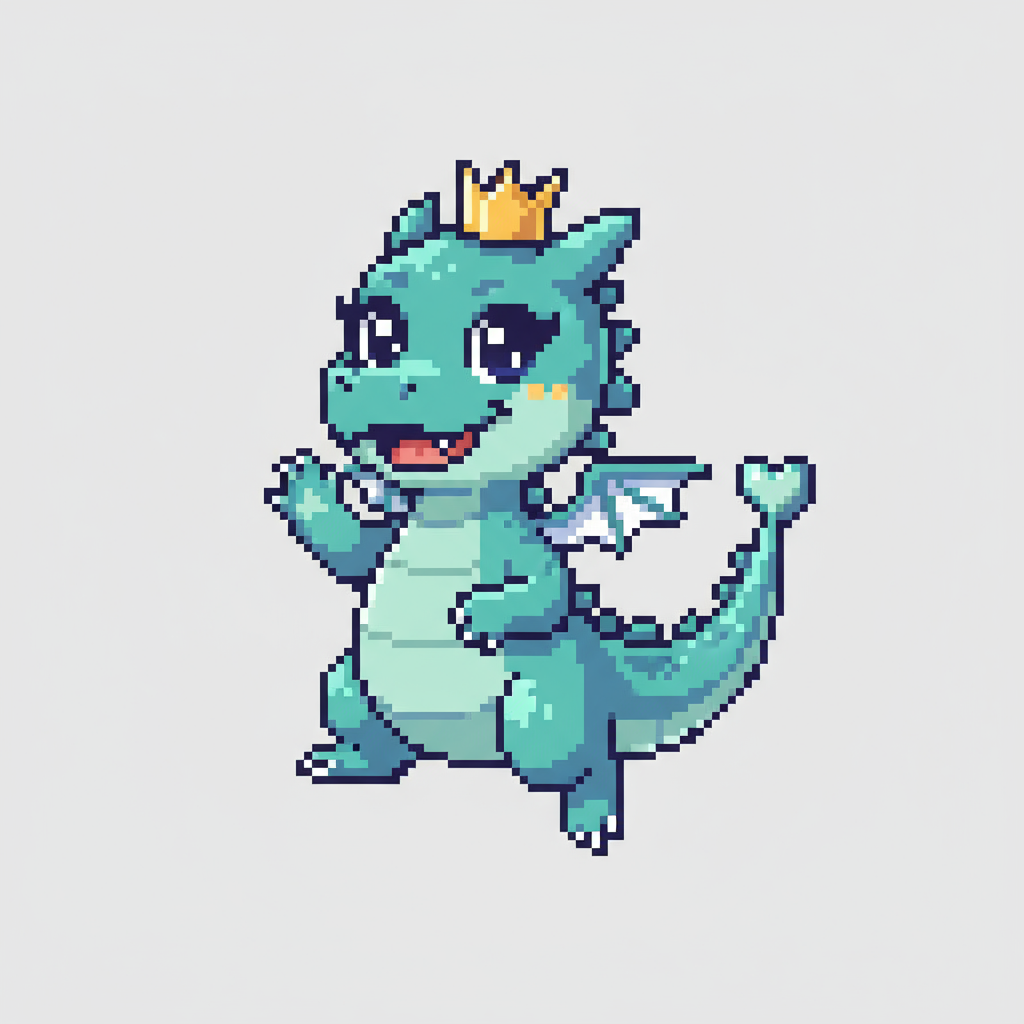 Seed Character - Cute Cartoon Dragon