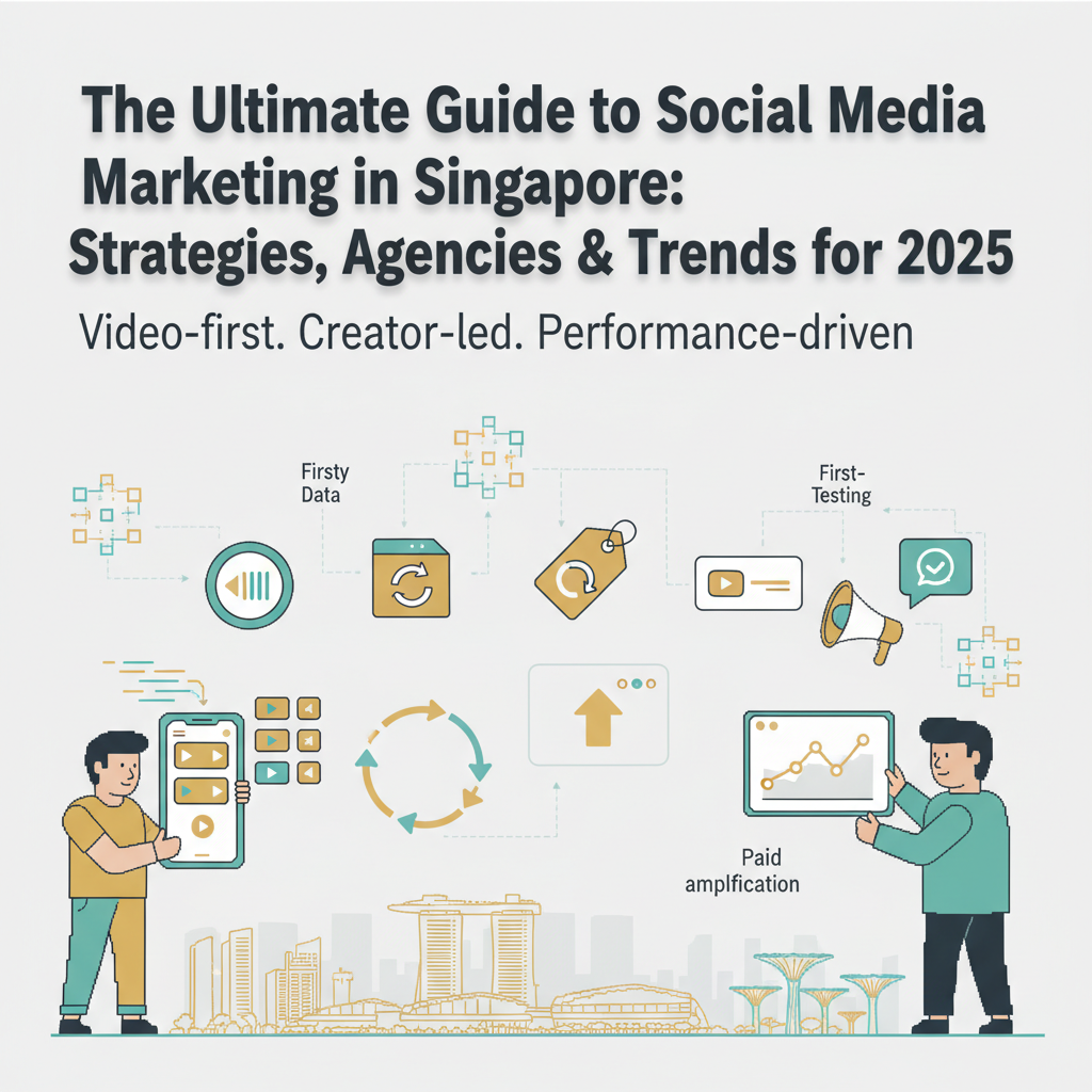 Social Media Marketing in Singapore 2025 guide — video-first, creator-led, performance-driven with Singapore skyline