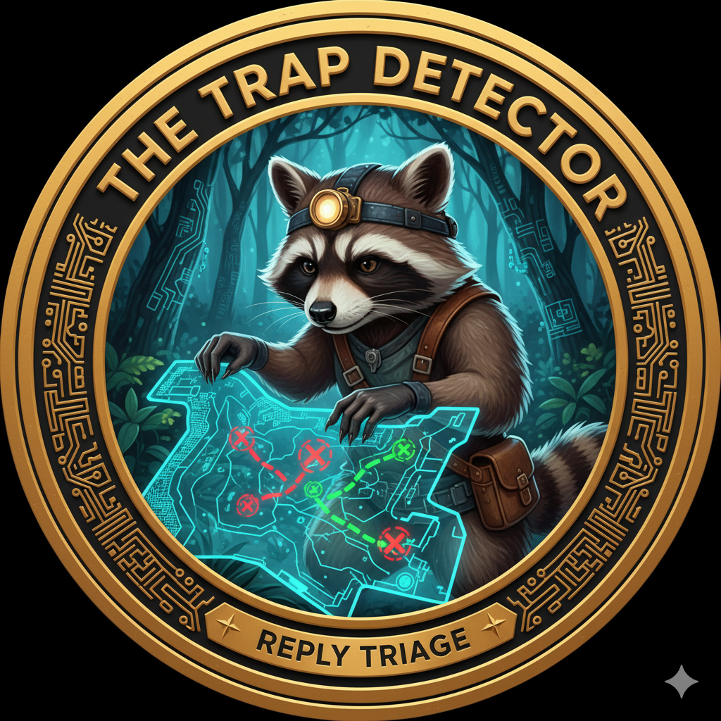 Trap Detector Raccoon, Reply Triage Agent